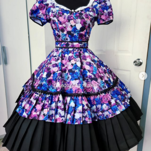 Vestido de Cueca Floral Tradicional